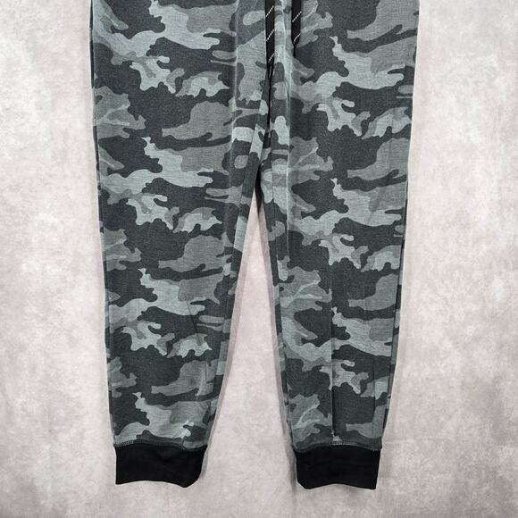 Fruit of the Loom Gray Athletic Camo Jogger Track Trousers Sweat Pants M Medium - Picture 4 of 7